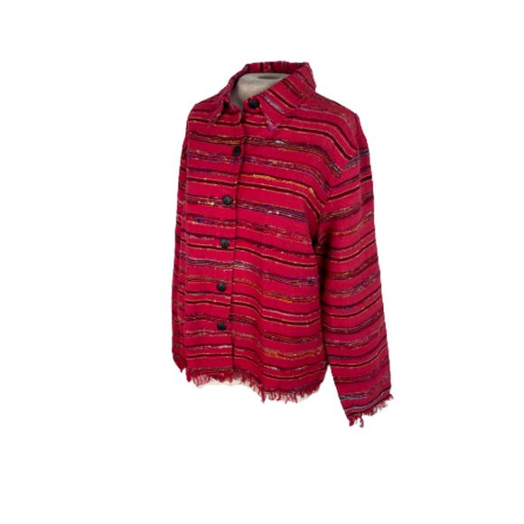 Chico's Jackets & Blazers - Vintage Chico's Design Silk Blend Jacket Red L Large